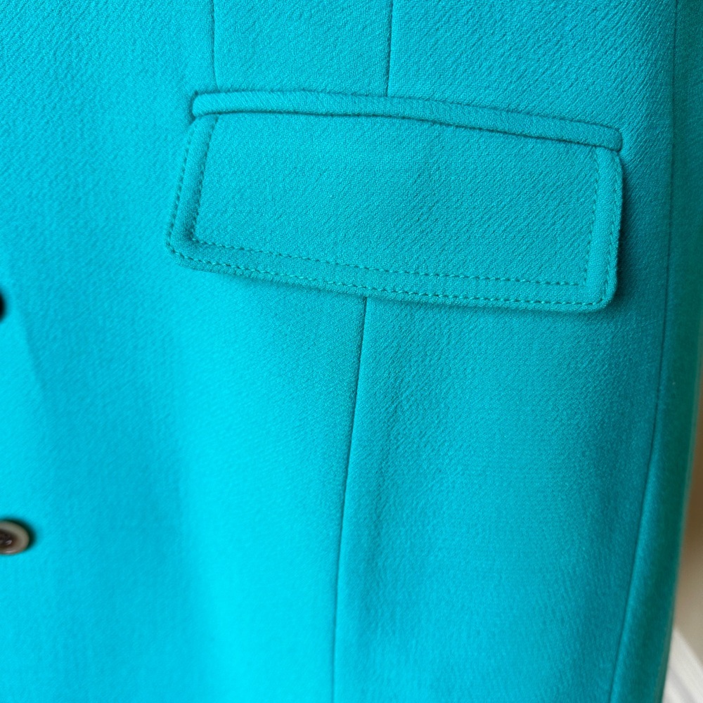 J. Crew Vibrant Blue Trench Coat - Picture 6 of 8